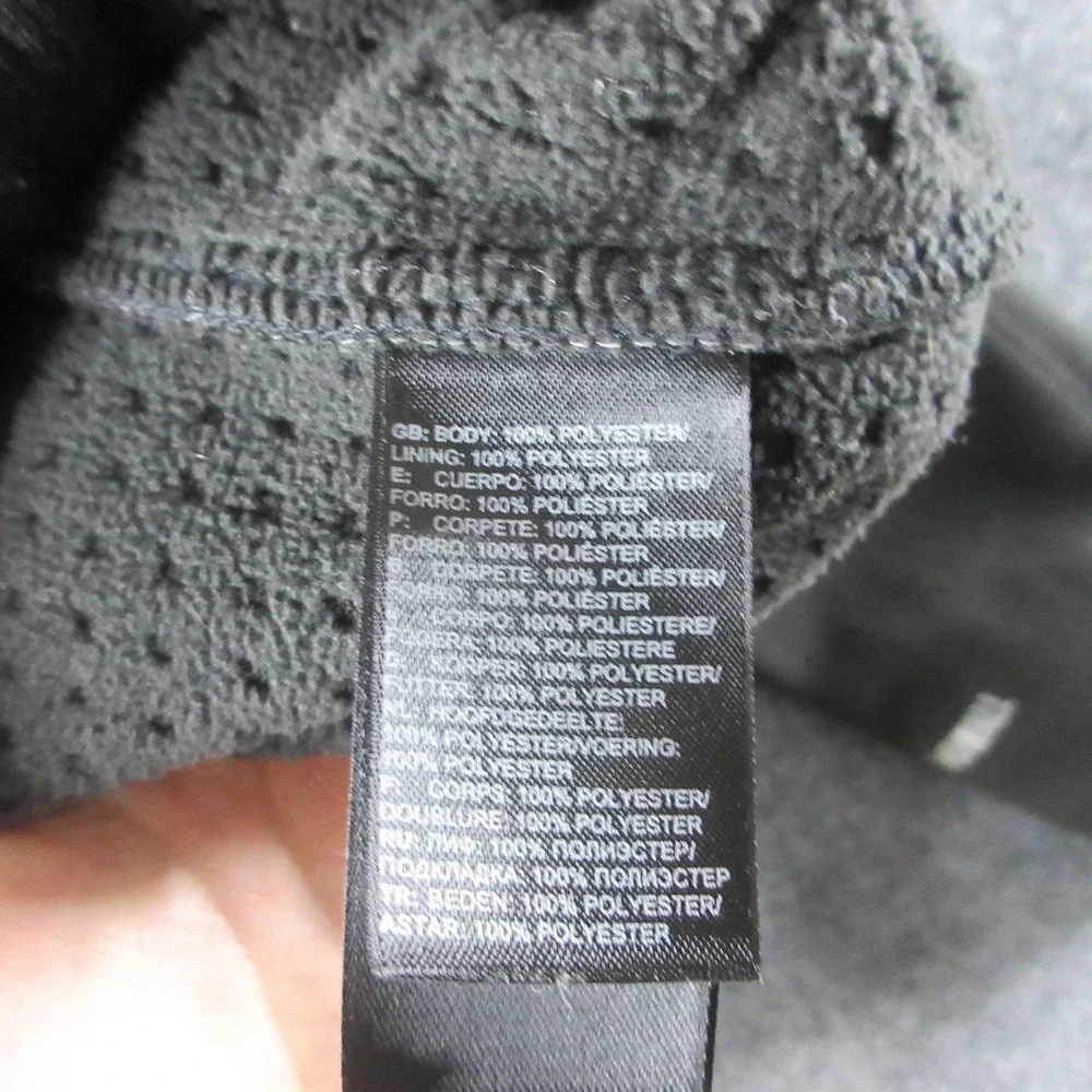 The North Face Jacket Mens L Black WindWall Fleece Full Zip Outdoor Hiking
